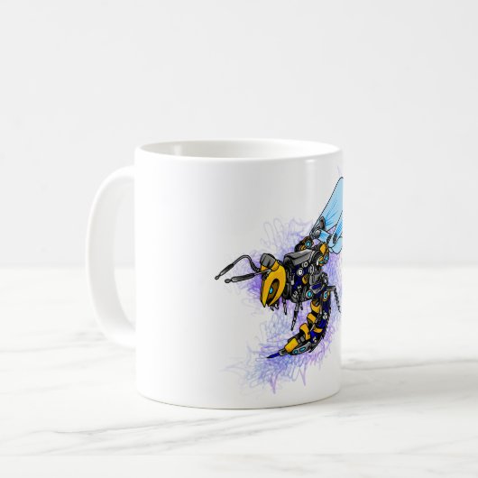 Honigbiene Kaffeetasse (Vorderseite Links)