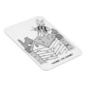 Honigbiene kehrt zu ihrem Bienenstock zurück Magnet (Rechte Seite)