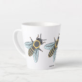 Honigbiene (klein) - Latte Tasse (Linke Ecke)