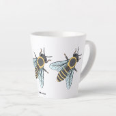 Honigbiene (klein) - Latte Tasse (Rechte Ecke)