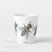 Honigbiene (klein) - Latte-Tasse Milchtasse (Vorderseite)