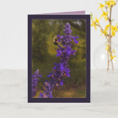 Honigbiene & Lavendel  Karte (Gelbe Blume)