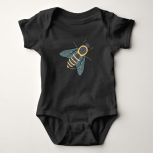 Honigbiene (lebendig) - Bodysuit Baby Strampler