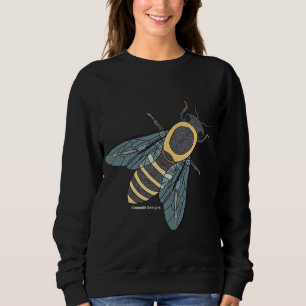 Honigbiene (lebendig) - Einfaches Damen Sweatshirt