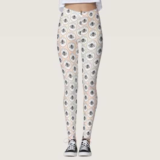 Honigbiene Leggings (Vorderseite)