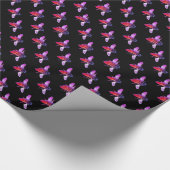 Honigbiene: lila rosa Insekt Geschenkpapier (Ecke)