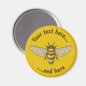 Honigbiene Magnet (Vorderseite/Rückseite)