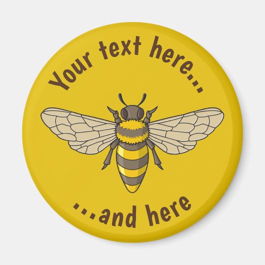 Honigbiene Magnet (Vorne)
