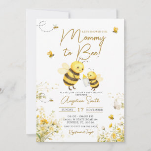 Honigbiene Mami to Bee Baby Shower Einladung