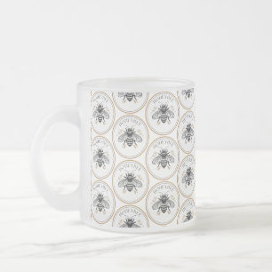 Honigbiene Mattglastasse