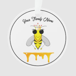 Honigbiene mit Honigabfall Ornament