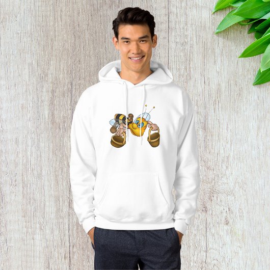 Honigbiene mit Körben Fun Besy Illustration Hoodie