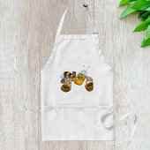 Honigbiene mit Körben Fun Besy Illustration Schürze