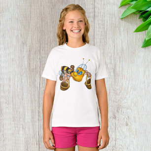 Honigbiene mit Körben Fun Besy Illustration T-Shirt