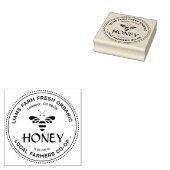 Honigbiene mit Niedlicher stilisierter Biene Gummistempel (Stempel)