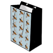 Honigbiene Mittlere Geschenktüte (Vorderseite Schrägansicht)