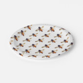 Honigbiene Pappteller (Schrägansicht)