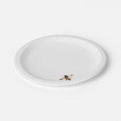 Honigbiene Pappteller (Schrägansicht)