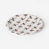 Honigbiene Pappteller (Schrägansicht)