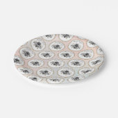 Honigbiene Pappteller (Schrägansicht)