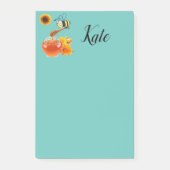 Honigbiene Post-it Klebezettel (Vorderseite)