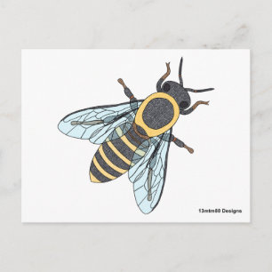 Honigbiene - Postkarte