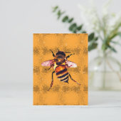Honigbiene Postkarte (Stehend Vorderseite)