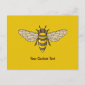 Honigbiene Postkarte (Vorderseite)