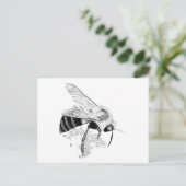 Honigbiene Postkarte (Stehend Vorderseite)