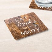 Honigbiene Rechteckiger Pappuntersetzer (angewinkelt)