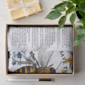 Honigbiene Rette die Bienen Tipps Decoupage Seidenpapier (Geschenk)