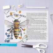 Honigbiene Rette die Bienen Tipps Decoupage Seidenpapier (Handwerk)