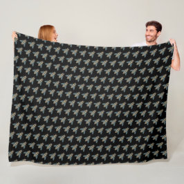 Honigbiene (schwarz) - Fleece Blanket