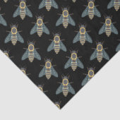 Honigbiene (schwarz) - Gewebepapier Seidenpapier (Ausschnitt)