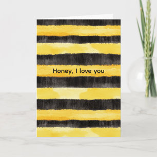 Honigbiene Schwarz Gold Gelb Weihnachten Karte