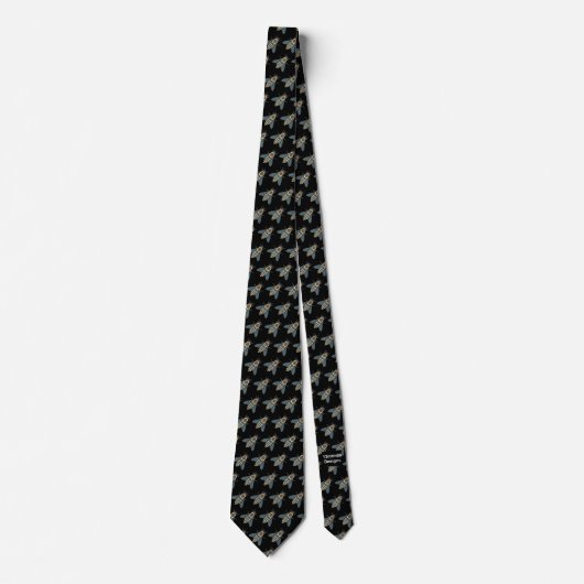 Honigbiene (schwarz) - Neck Tie Krawatte (Vorderseite)