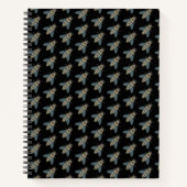 Honigbiene (schwarz) - SpiralNotebook Notizblock (Vorderseite)