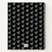Honigbiene (schwarz) - SpiralNotebook Notizblock (Rückseite)