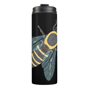 Honigbiene (schwarz) - Tumbler Thermosbecher