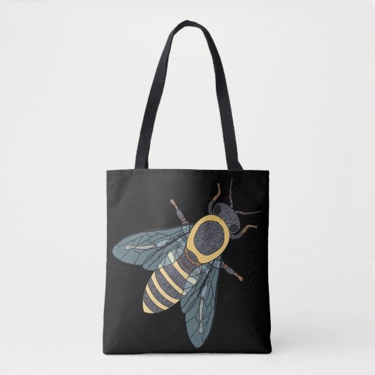 Honigbiene (Single schwarz) - Tasche (Vorderseite)