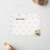 Honigbiene Sonnenblume Zeichnung Individuell Nur e Mitteilungskarte (Vorderseite/Rückseite Beispiel)