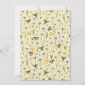 Honigbiene süß wie auch Babydusche Einladung (Rückseite)