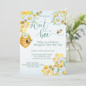 Honigbiene, süß wie Bienenstock Einladung (Stehend Vorderseite)