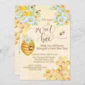 Honigbiene, süß wie Bienenstock Einladung (Vorne/Hinten)