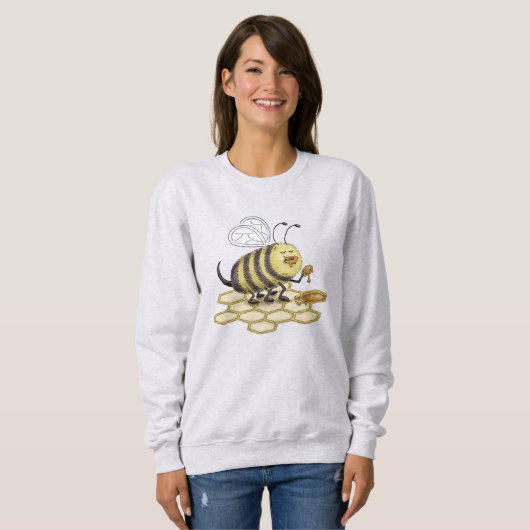 Honigbiene Sweatshirt (Vorne ganz)