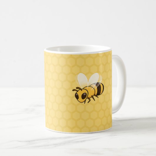 Honigbiene-Tasse Kaffeetasse (VorderseiteRechts)