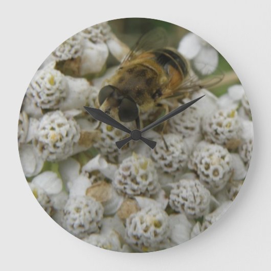 Honigbiene und Blume Uhr (Vorderseite)