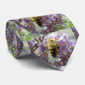 Honigbiene und Buddleia-Blume Krawatte (Gerollt)