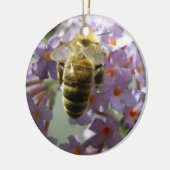 Honigbiene und Buddleia Blume Ornament (Links)