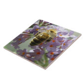 Honigbiene und Buddleia Blume Tile Fliese (Seite)